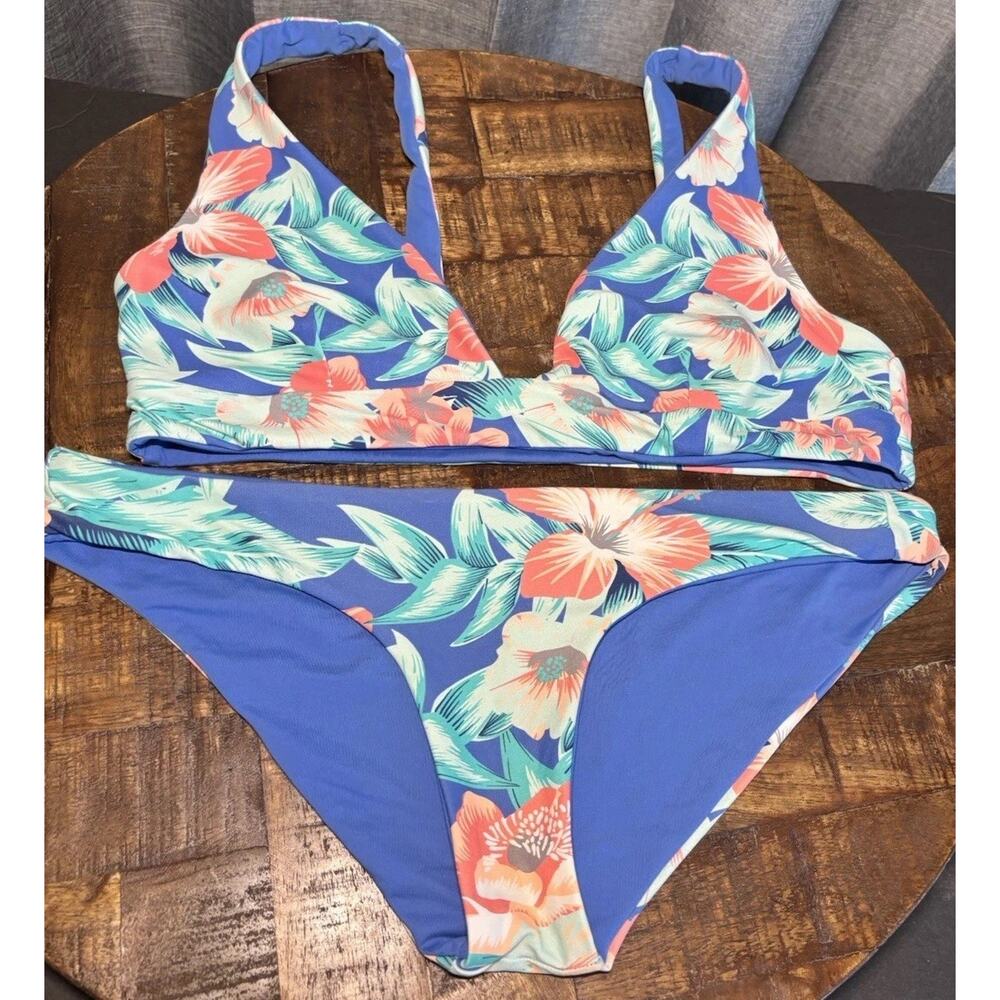 Rip Curl Blue Floral Bikini Set